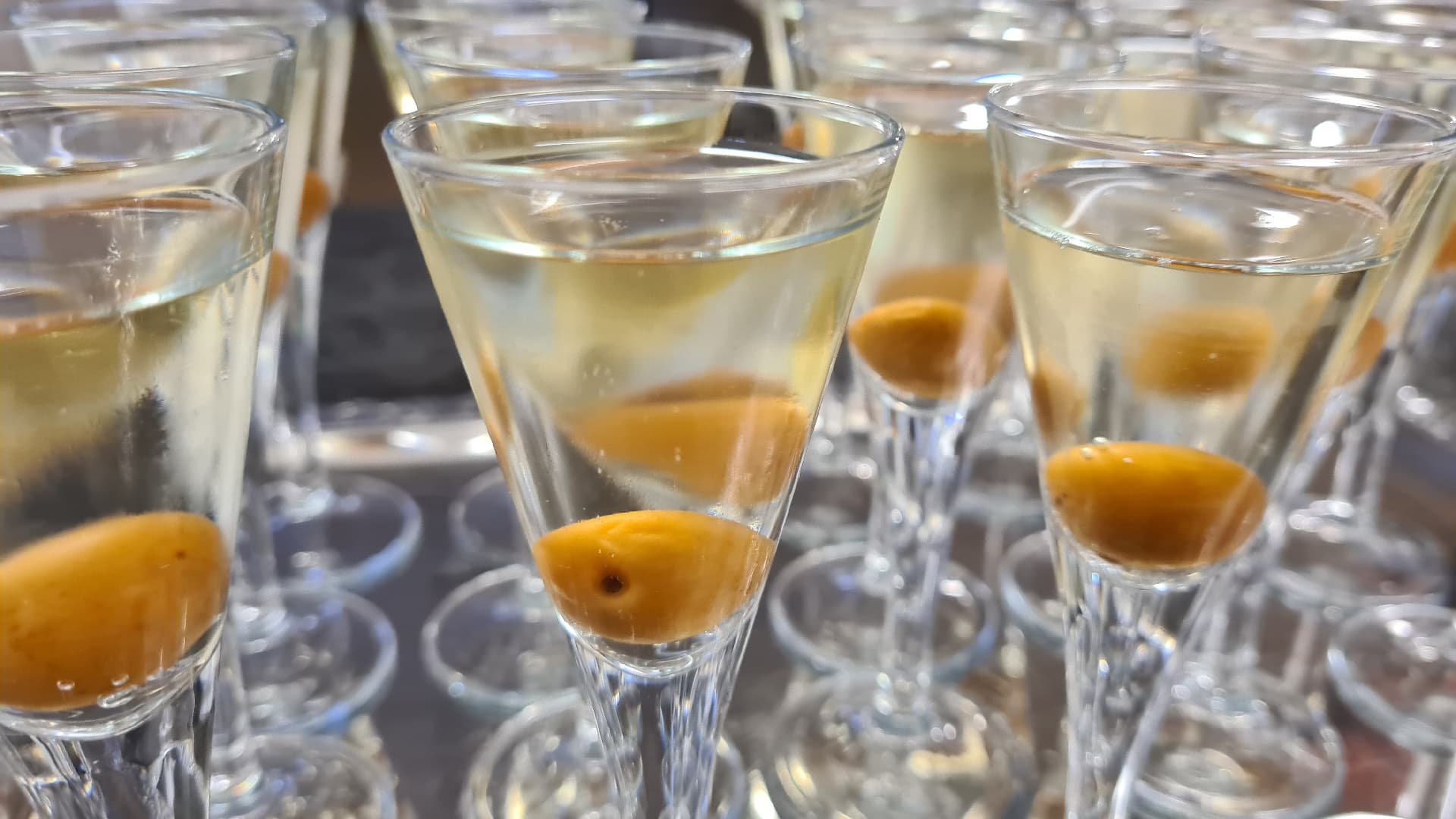 Panna Cotta Verbene auf Aprikose mit Zimthonigbrot